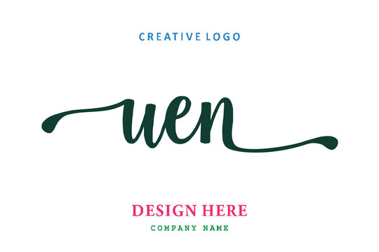 UEN lettering logo is simple, easy to understand and authoritative