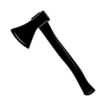 black axe on white background clip art preview
