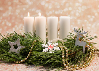 Advent 2. On the second Sunday of Advent, the second candle is solemnly lit, the Bethlehem Candle,...