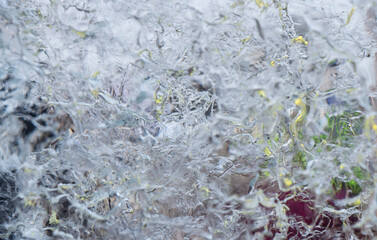 abstract ice pattern, winter texture