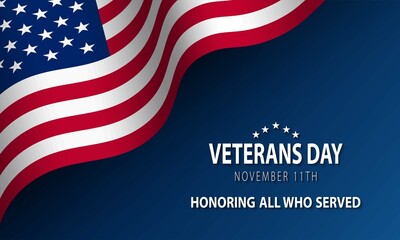 Veterans Day Background Design.