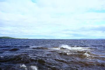 Fototapeta premium stones lakeside landscape coast view