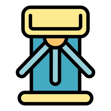 recommend clip art: Closed turnstile icon. Outline closed turnstile vector icon color flat isolated