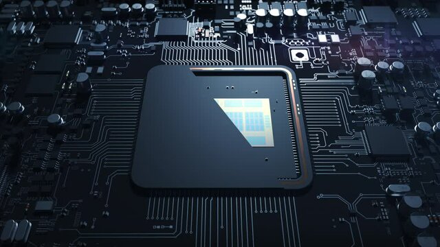 technical characteristics of a powerful processor. concept of technological evolution and progress of computing