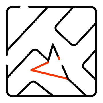 a ar icon of map