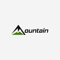 Vector illustration of mountain logo