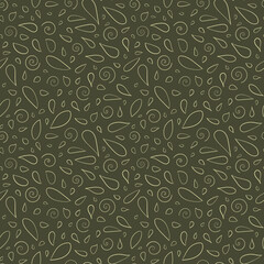 seamless pattern with leaves 