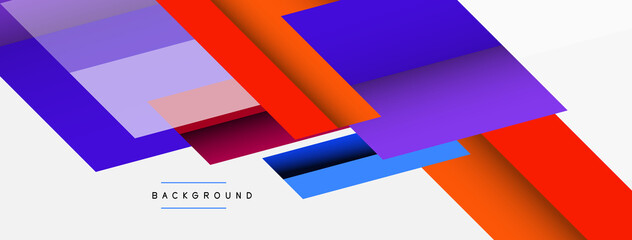Vector background. Abstract overlapping color lines design with shadow effects. Illustration for wallpaper banner background or landing page