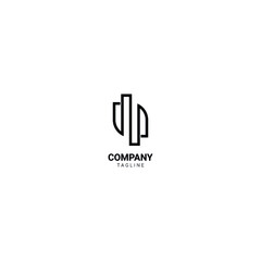 building geometry monogram logo