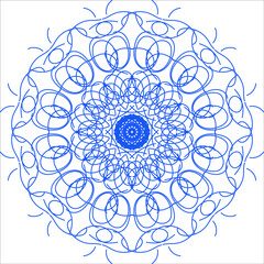 Vector snowflakes blue patterns