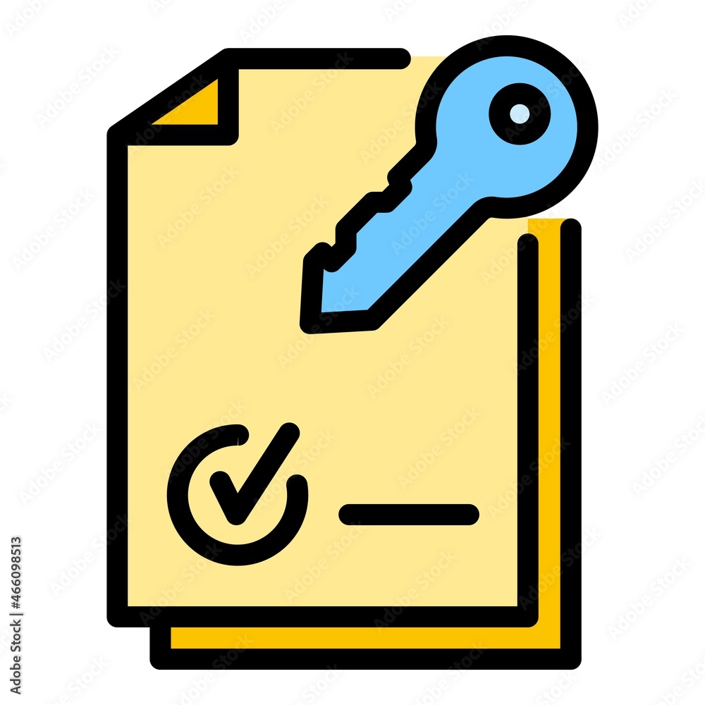 Poster paper multi-factor authentication icon. outline paper multi-factor authentication vector icon color 