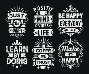 Fototapeta premium ribbon Vintage motivation quotes typography inspirational for poster, shirt, logo, sticker, card 