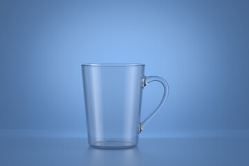 3d rendering different kinds cups