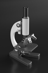 3d rendering medicial concept microscope