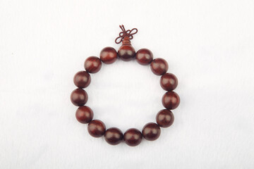 Buddhist Bead Bracelet white background
