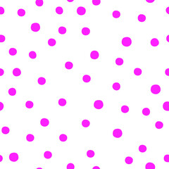 Polka dots vector pattern set, seamless backgrounds.