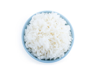 rice bowl on white background.