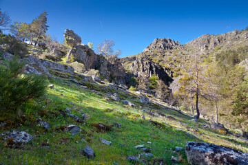 Fototapeta na wymiar Riscos del Purgatorio. Sierra de Guadarrama. España. Europa.
