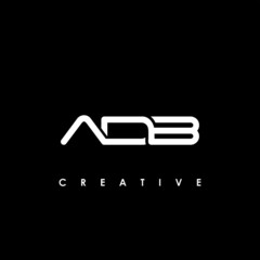 ADB Letter Initial Logo Design Template Vector Illustration