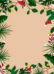Fototapeta na wymiar Background design illustration for Christmas Day theme