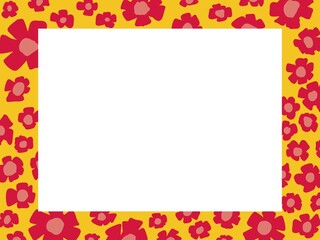 Floral art, flowers and leaf design template, banner, cover, postcard.