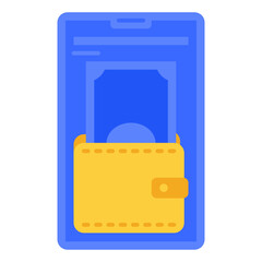 Obraz premium wallet icon