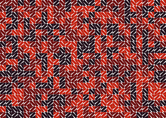 Abstract Geometric Pattern generative computational art illustration