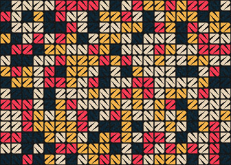 Abstract Geometric Pattern generative computational art illustration