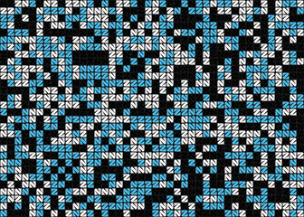 Fototapeta premium Abstract Geometric Pattern generative computational art illustration