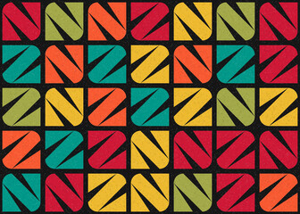 Abstract Geometric Pattern generative computational art illustration