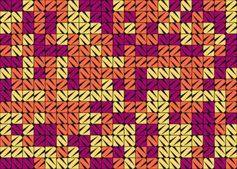 Abstract Geometric Pattern generative computational art illustration