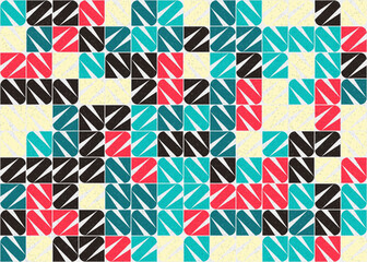 Obraz premium Abstract Geometric Pattern generative computational art illustration