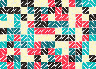 Abstract Geometric Pattern generative computational art illustration