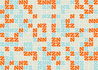 Abstract Geometric Pattern generative computational art illustration