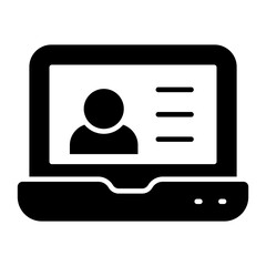 A creative design icon of online account