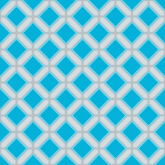 Fototapeta na wymiar blue and grey caramic tile seamless pattern abstract geometric vector background