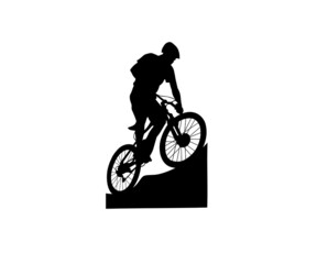 Fototapeta na wymiar Mountain Bike Logo Vector