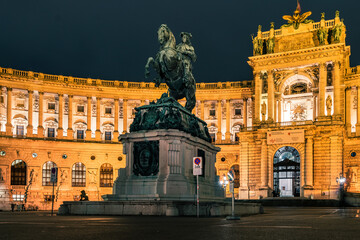 Hofburg, Hapsburg royal palace in Vienna, Austria