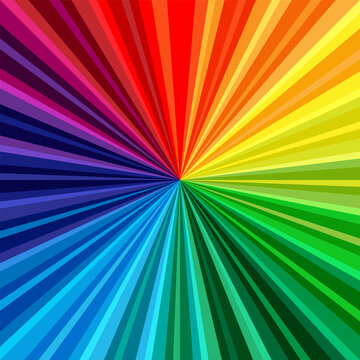 Background with multicolored rays	