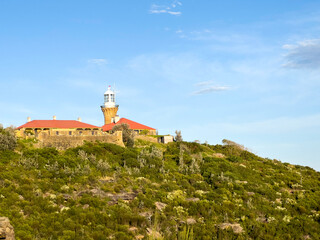 Fototapeta na wymiar lighthouse on the hill, Palm Beach, NSW Australia 