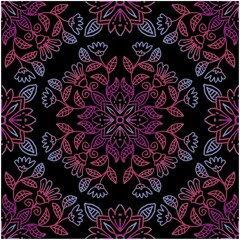 Mandala seamless pattern background with floral ornament.