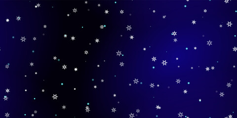 Fototapeta premium Falling Snowflakes seamless pattern flying snow