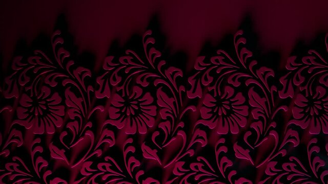 Beautiful pink background with flower shape. Ornamental fabric. Floral pattern