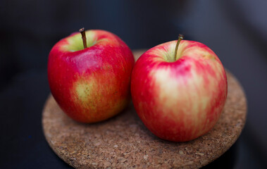 Delicious red apples organically grown in Adelaide, South Australia