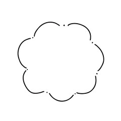 もくもくのセリフの吹き出し　漫画