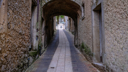 Fototapeta na wymiar view of the historic center of Trentinara, Cilento, Campania, Italy