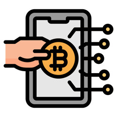 smartphone line icon