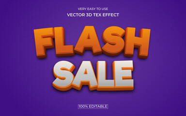 Flash sale editable text effect style vector ,illustrator text template design.