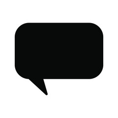 Speech bubble icon, isolated. Flat design.
