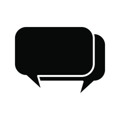 Naklejka premium Speech bubble icon, isolated. Flat design. 